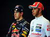 GP USA, 18.11.2012 - Gara, Lewis Hamilton (GBR) McLaren Mercedes MP4-27 e Sebastian Vettel (GER) Red Bull Racing RB8