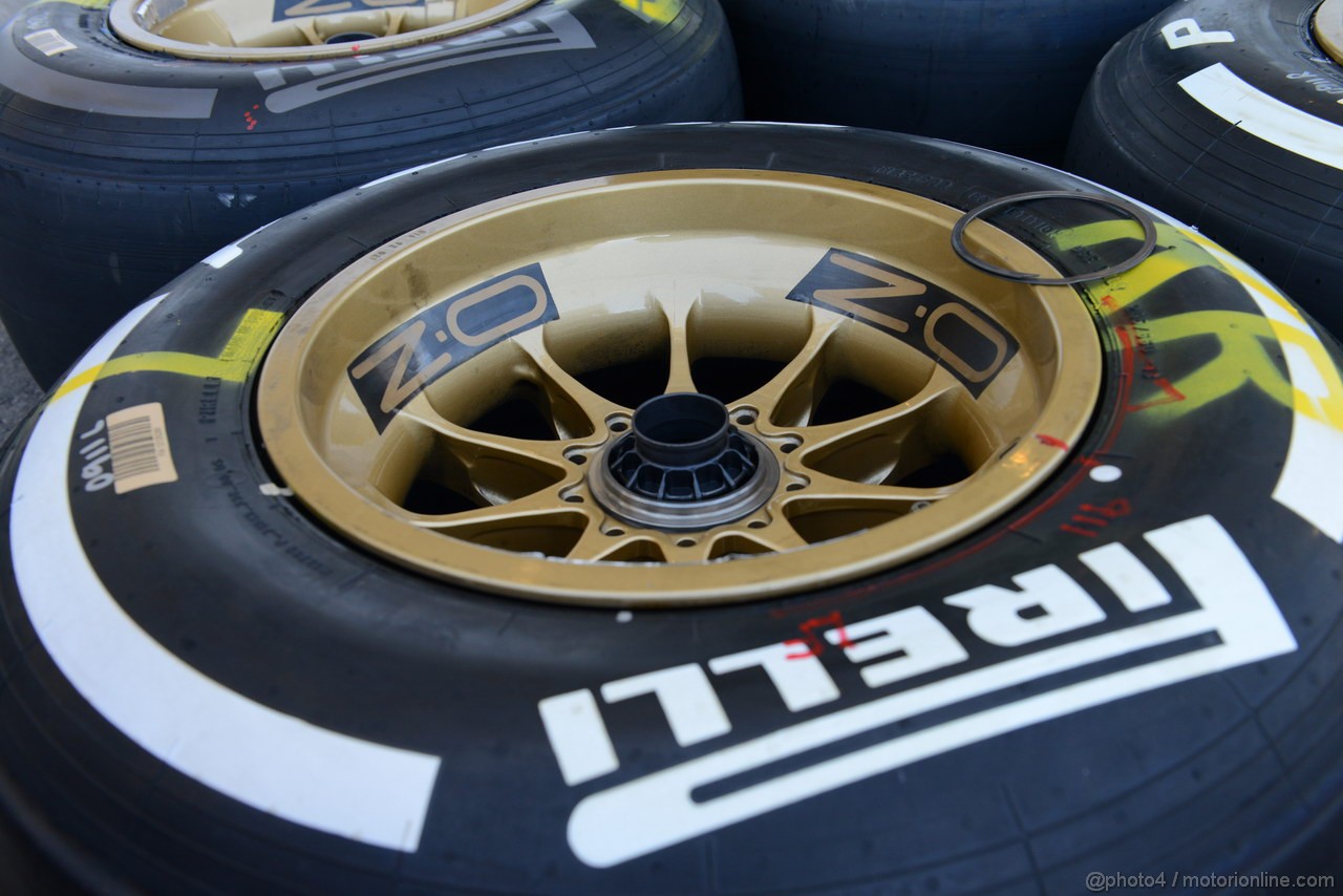 GP USA, 15.11.2012 - Pirelli Tyres
