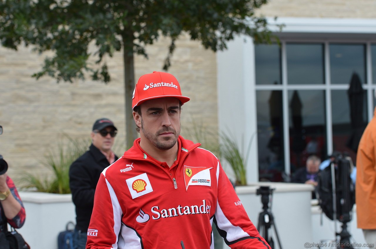 GP USA, 15.11.2012 - Fernando Alonso (ESP) Ferrari F2012