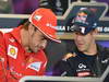 GP USA, 15.11.2012 - Press Conference: Fernando Alonso (ESP) Ferrari F2012 e Sebastian Vettel (GER) Red Bull Racing RB8