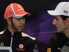 GP USA, 15.11.2012 - Press Conference: Lewis Hamilton (GBR) McLaren Mercedes MP4-27 e Pedro de la Rosa (ESP) HRT Formula 1 Team F112