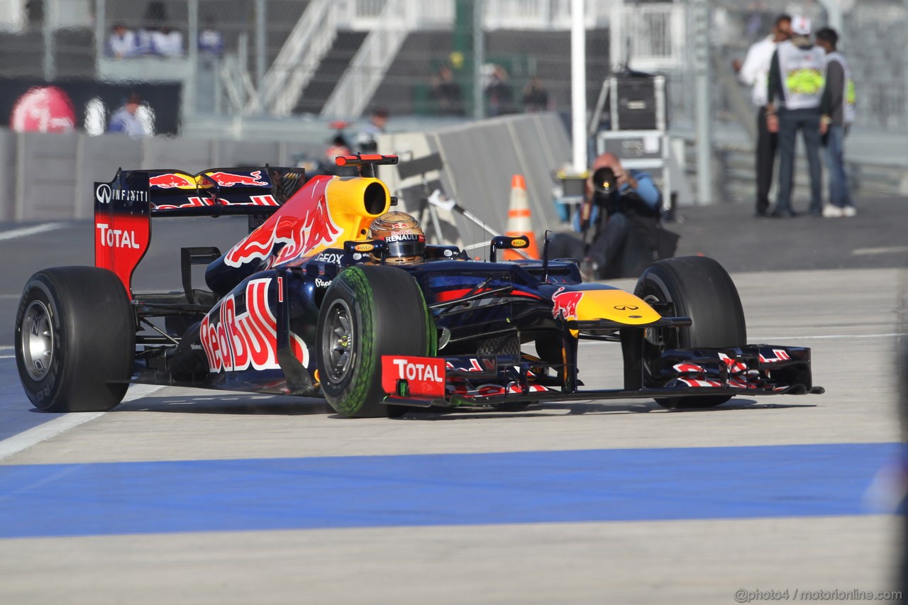 GP USA, 17.11.2012 - Prove Libere 3, Sebastian Vettel (GER) Red Bull Racing RB8
