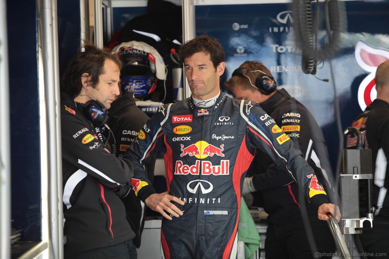 GP USA, 17.11.2012 - Prove Libere 3, Mark Webber (AUS) Red Bull Racing RB8 