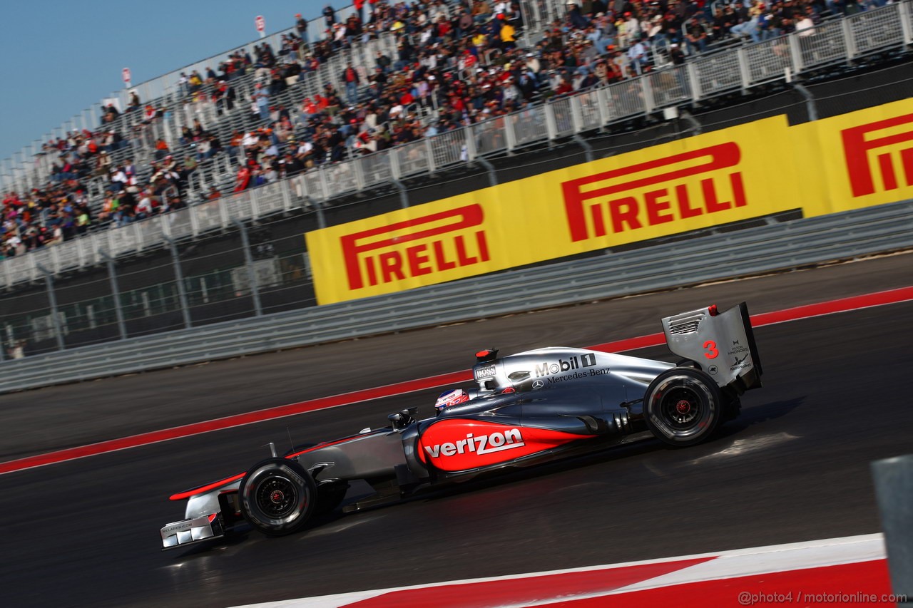 GP USA, 17.11.2012 - Prove Libere 3, Jenson Button (GBR) McLaren Mercedes MP4-27