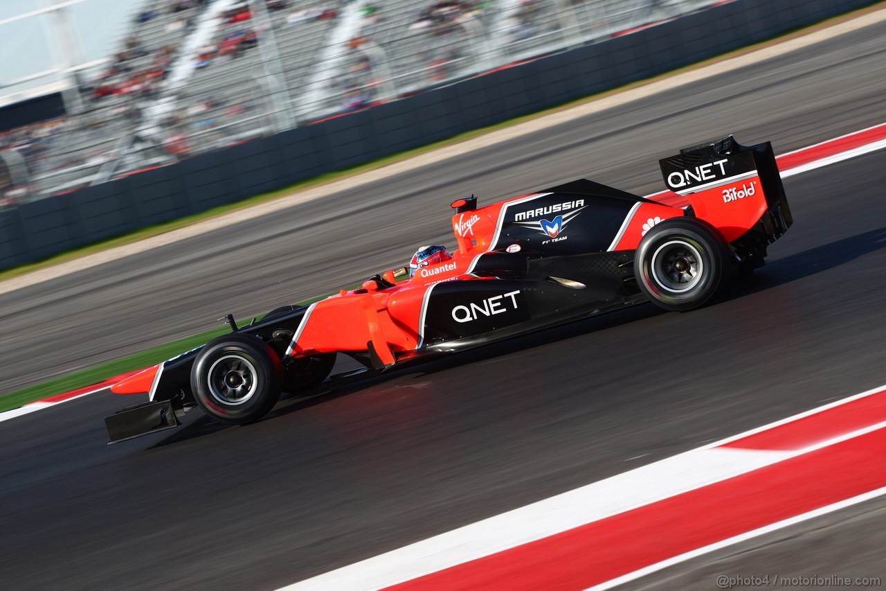 GP USA, 17.11.2012 - Prove Libere 3, Timo Glock (GER) Marussia F1 Team MR01 