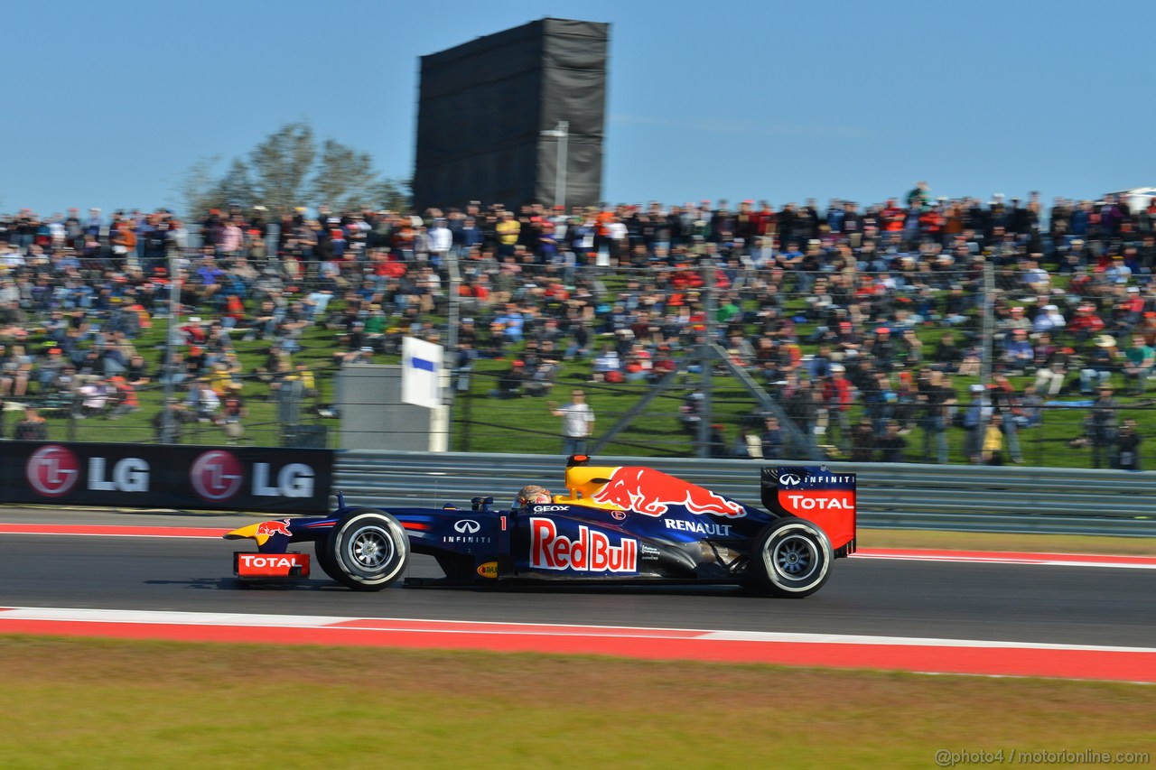 GP USA, 17.11.2012 - Prove Libere 3, Sebastian Vettel (GER) Red Bull Racing RB8 