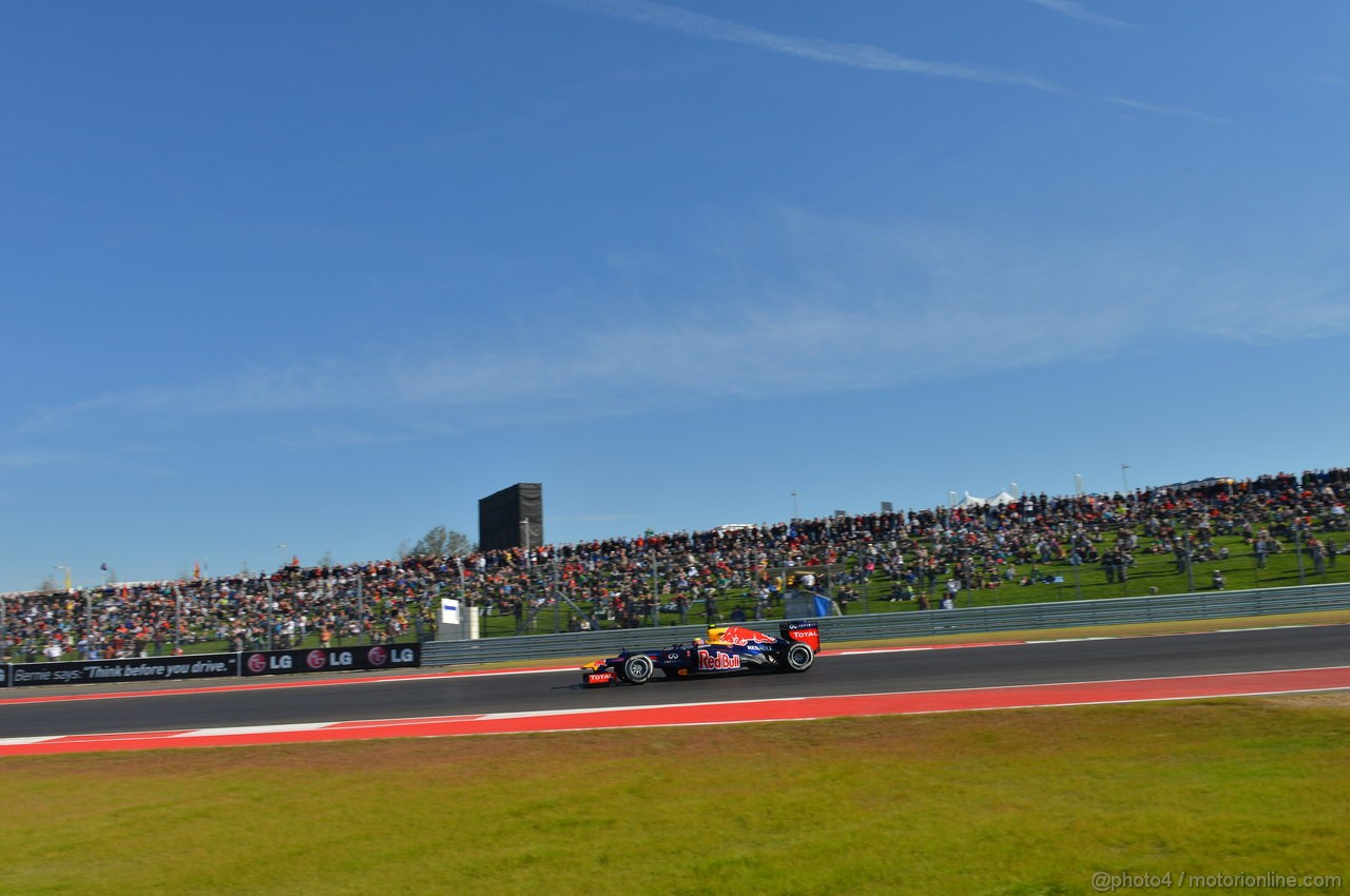 GP USA, 17.11.2012 - Prove Libere 3, Mark Webber (AUS) Red Bull Racing RB8 