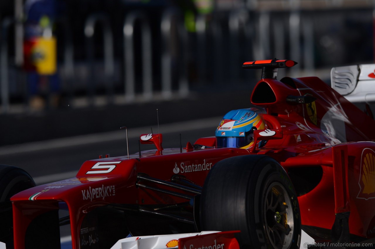 GP USA, 17.11.2012 - Prove Libere 3, Fernando Alonso (ESP) Ferrari F2012