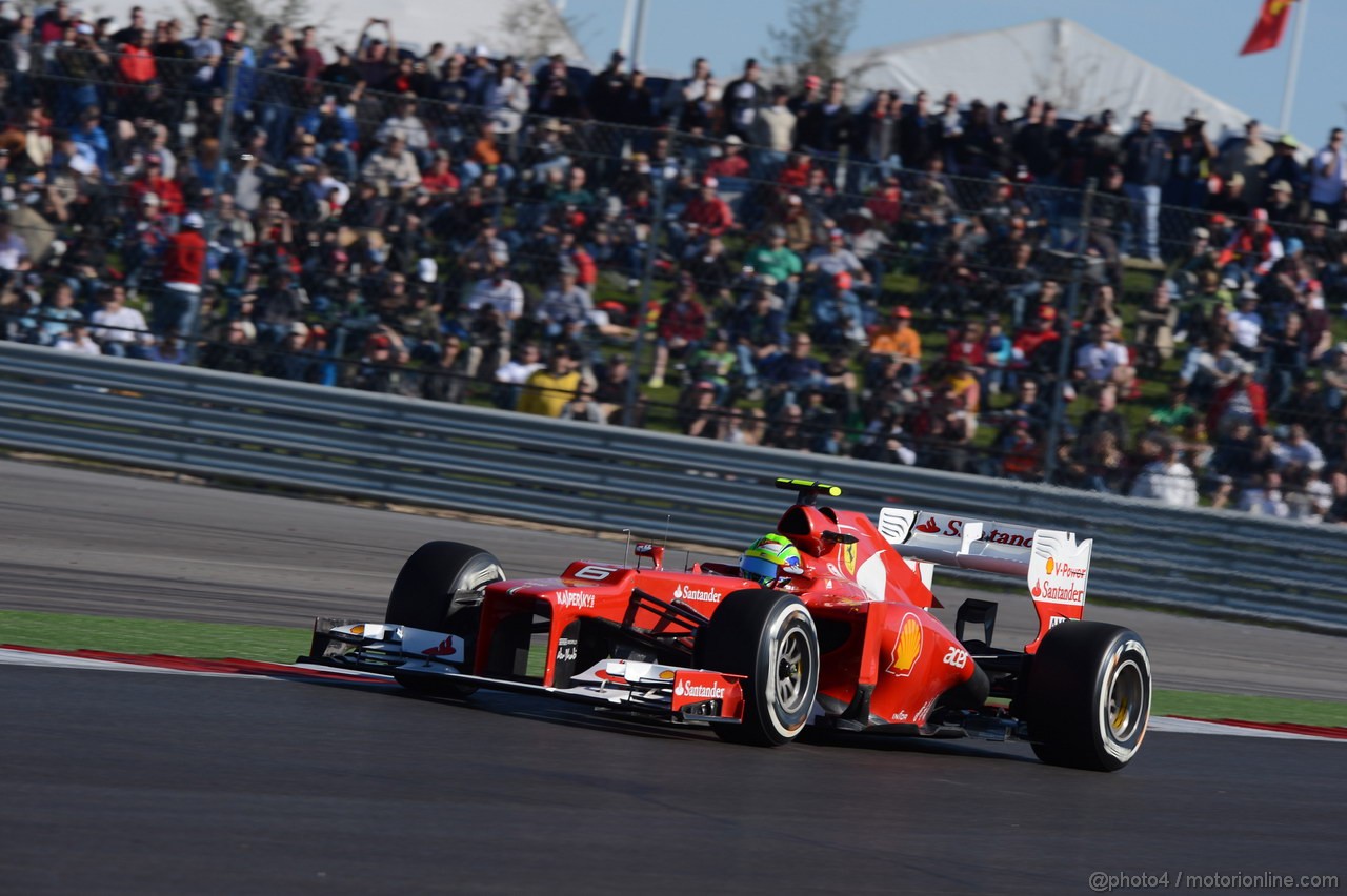 GP USA, 17.11.2012 - Prove Libere 3, Felipe Massa (BRA) Ferrari F2012