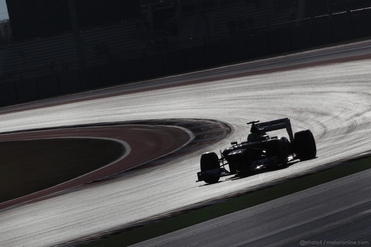 GP USA, 17.11.2012 - Prove Libere 3, Felipe Massa (BRA) Ferrari F2012