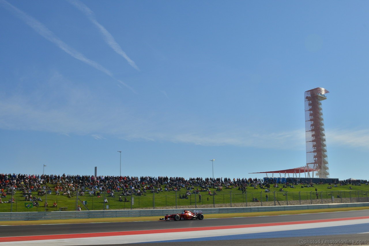 GP USA, 17.11.2012 - Prove Libere 3, Fernando Alonso (ESP) Ferrari F2012