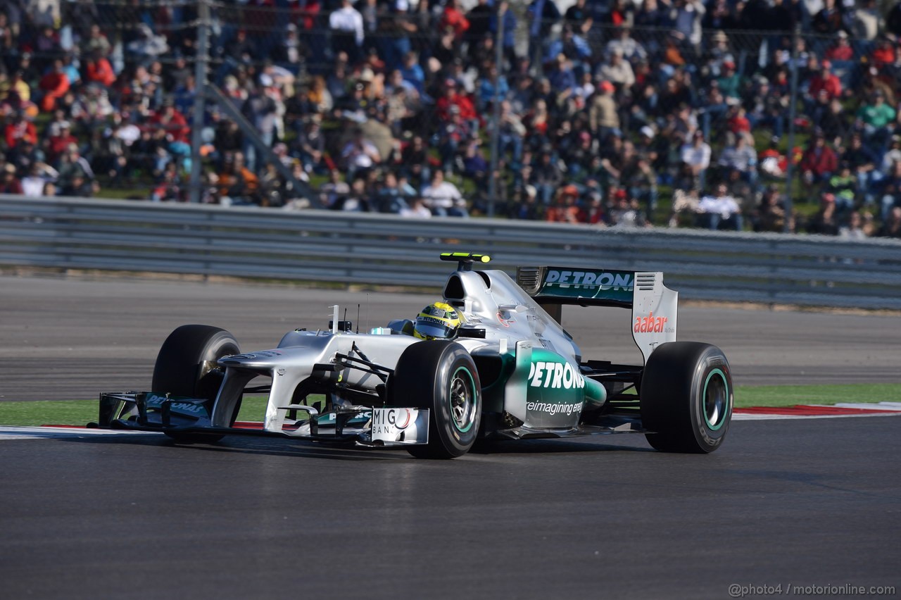 GP USA, 17.11.2012 - Prove Libere 3, Nico Rosberg (GER) Mercedes AMG F1 W03