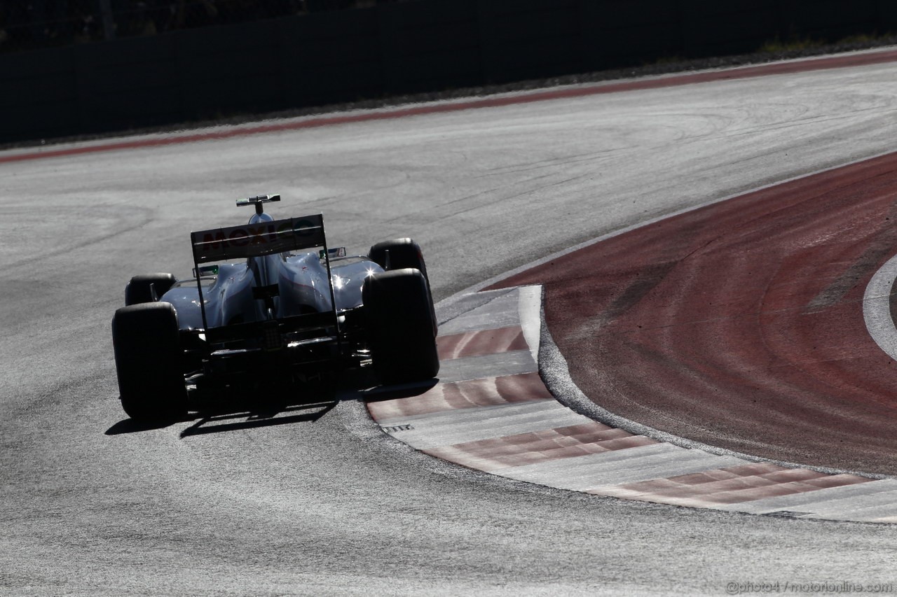 GP USA, 17.11.2012 - Prove Libere 3, Sergio Prez (MEX) Sauber F1 Team C31