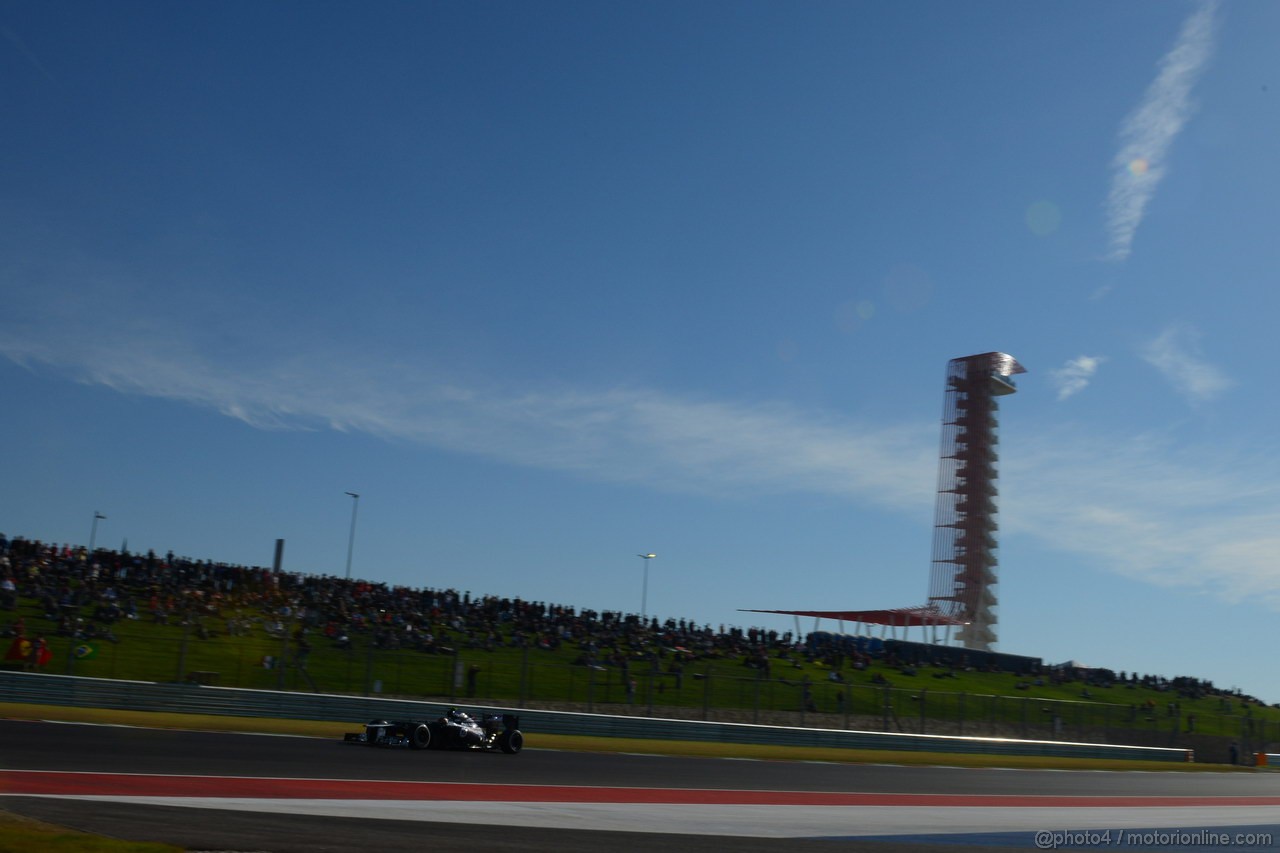 GP USA, 17.11.2012 - Prove Libere 3, Bruno Senna (BRA) Williams F1 Team FW34