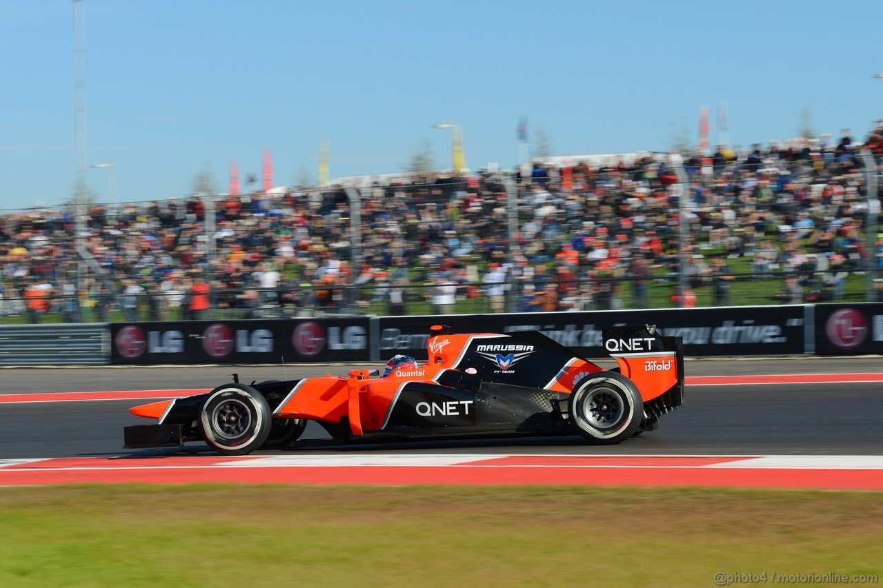 GP USA, 17.11.2012 - Prove Libere 3, Timo Glock (GER) Marussia F1 Team MR01