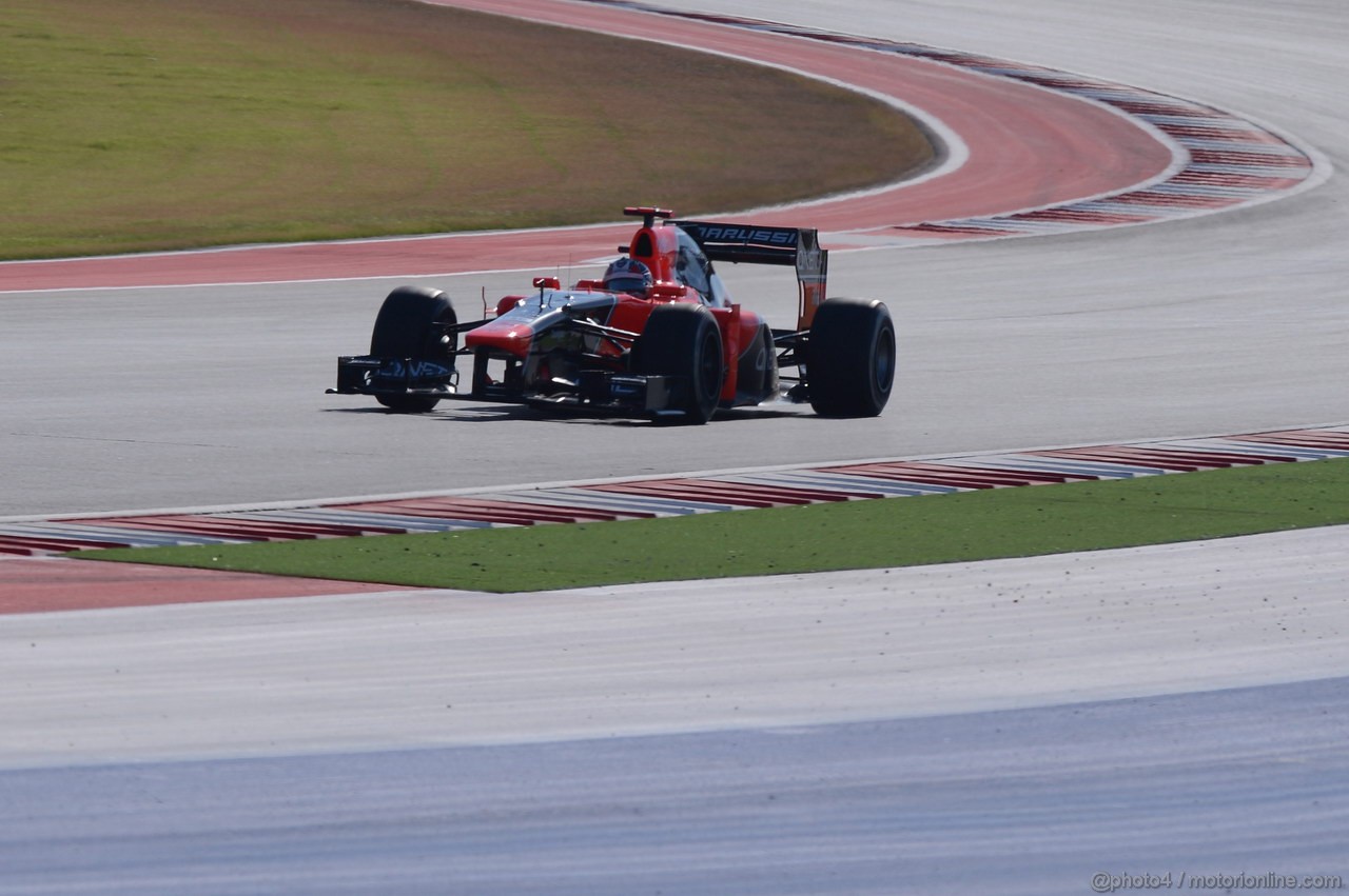 GP USA, 17.11.2012 - Prove Libere 3, Timo Glock (GER) Marussia F1 Team MR01
