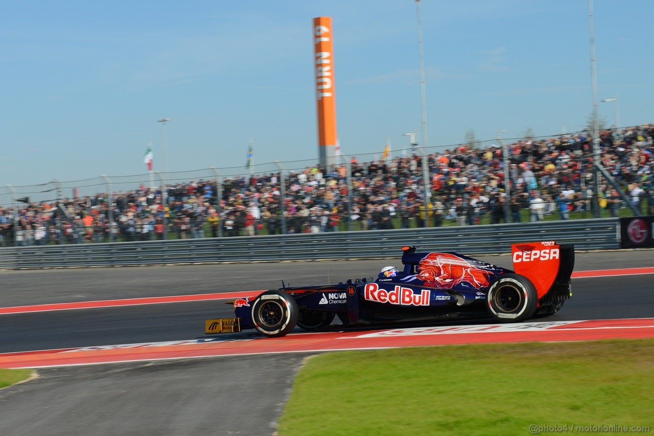GP USA, 17.11.2012 - Prove Libere 3, Daniel Ricciardo (AUS) Scuderia Toro Rosso STR7