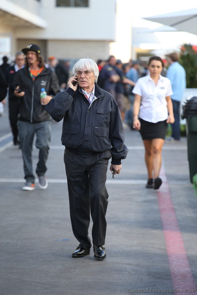 GP USA, 17.11.2012 - Bernie Ecclestone (GBR), President e CEO of Formula One Management