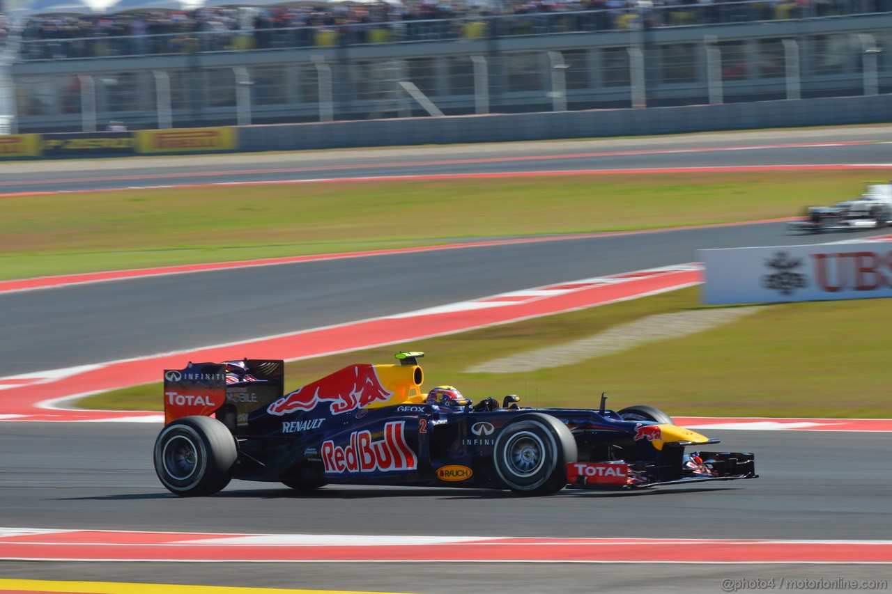 GP USA, 17.11.2012 - Qualifiche, Mark Webber (AUS) Red Bull Racing RB8