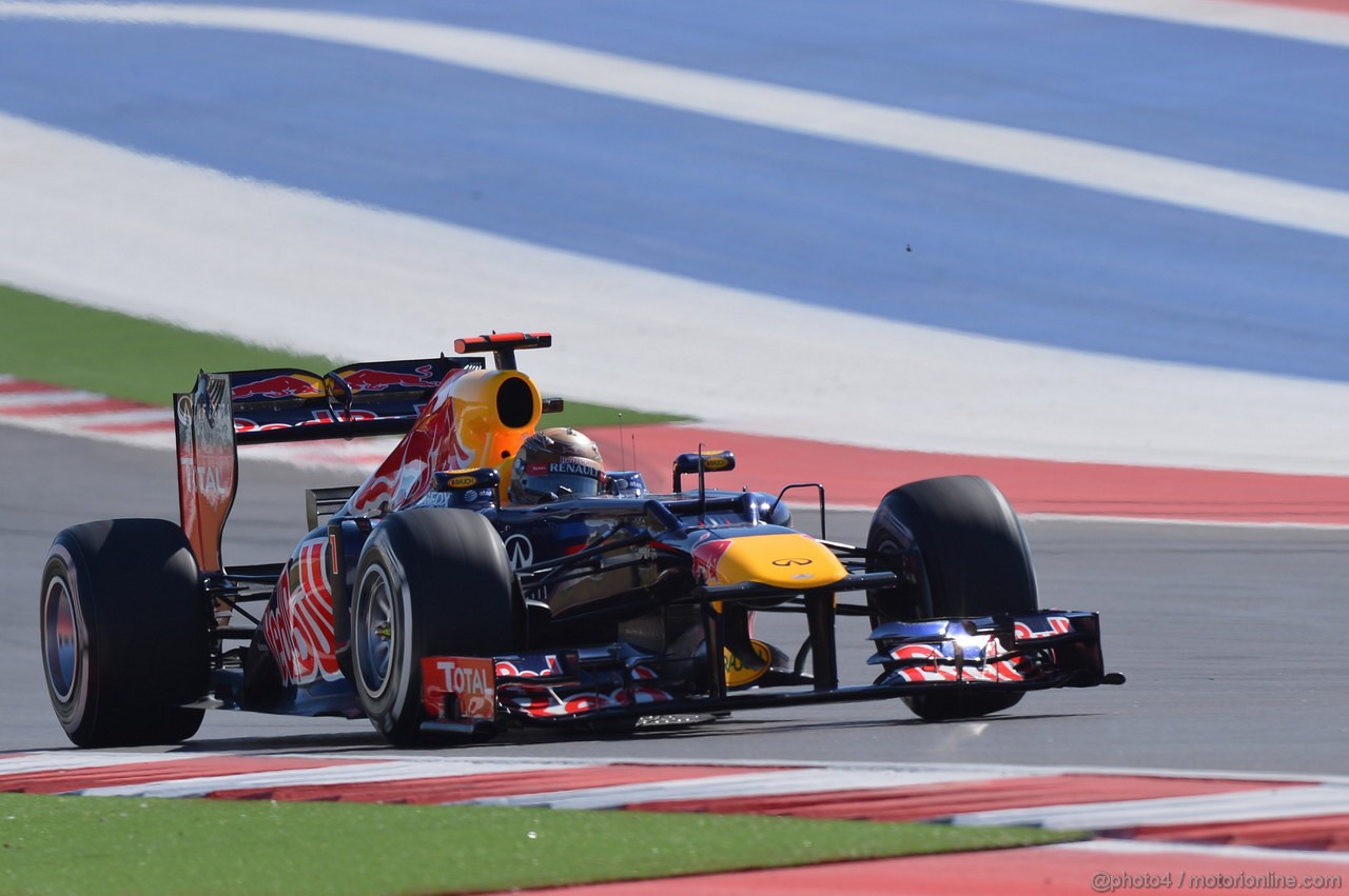 GP USA, 17.11.2012 - Qualifiche, Sebastian Vettel (GER) Red Bull Racing RB8