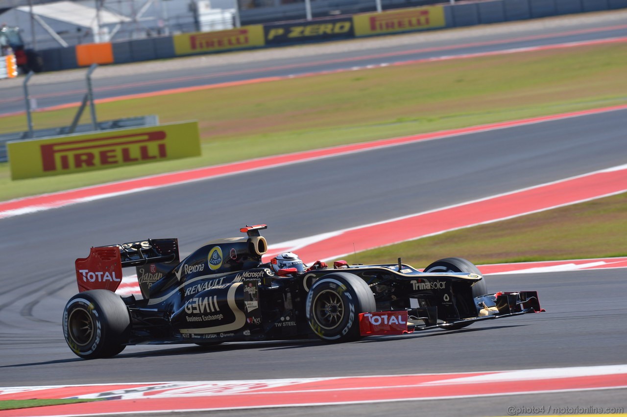 GP USA, 17.11.2012 - Qualifiche, Kimi Raikkonen (FIN) Lotus F1 Team E20