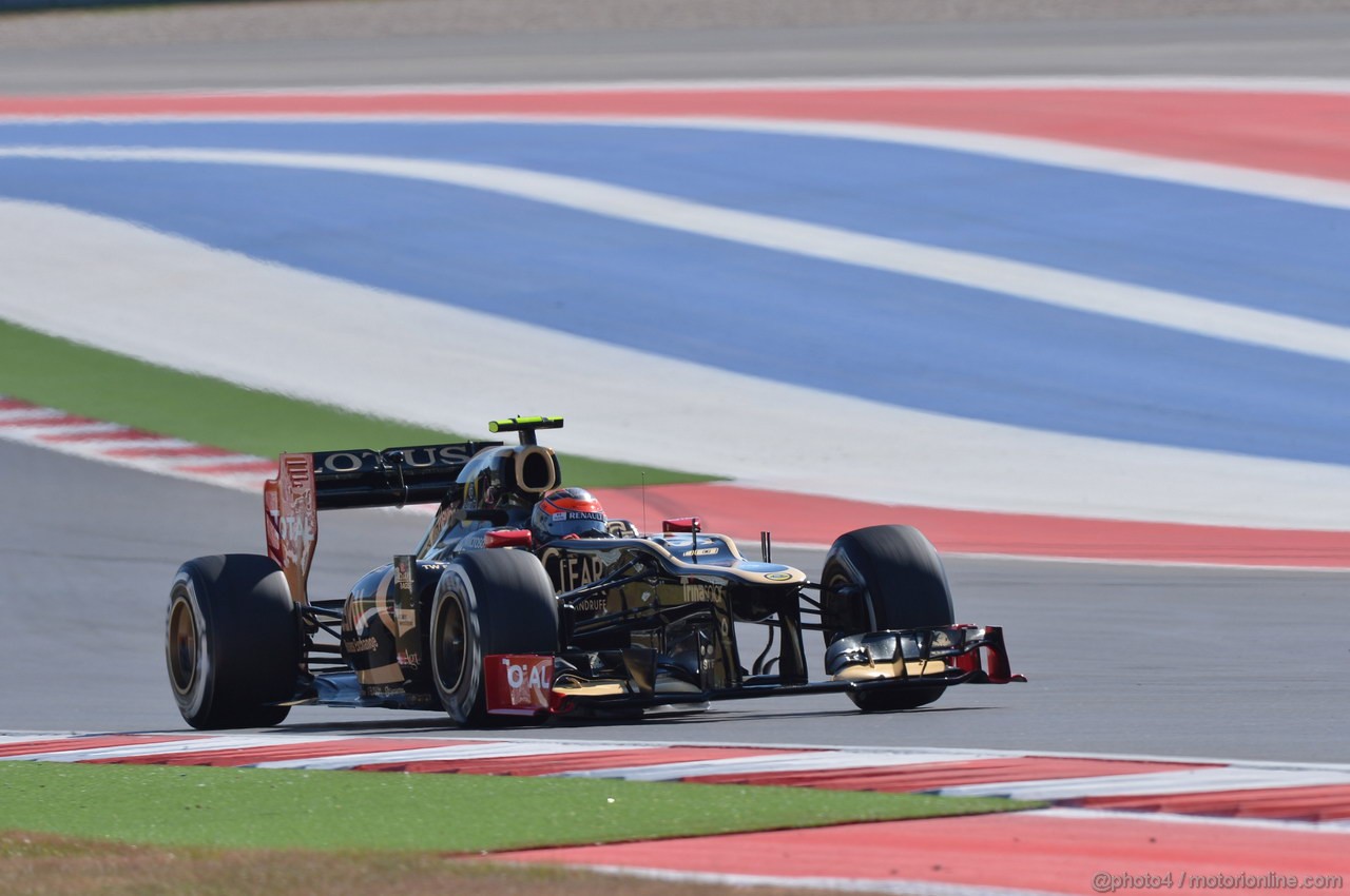 GP USA, 17.11.2012 - Qualifiche, Romain Grosjean (FRA) Lotus F1 Team E20