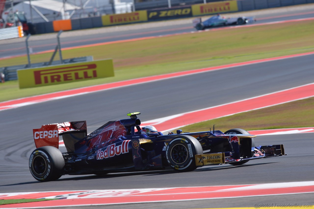 GP USA, 17.11.2012 - Qualifiche, Jean-Eric Vergne (FRA) Scuderia Toro Rosso STR7