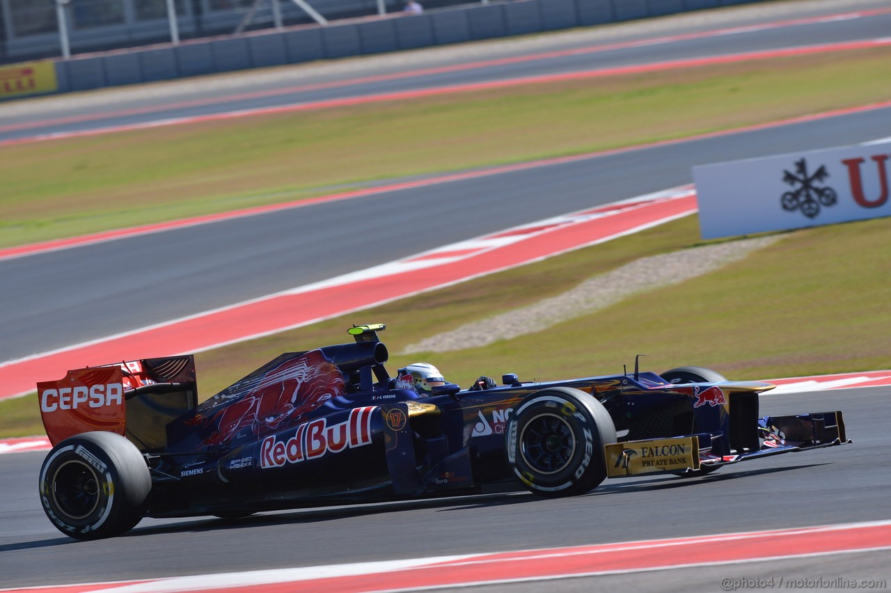 GP USA, 17.11.2012 - Qualifiche, Jean-Eric Vergne (FRA) Scuderia Toro Rosso STR7