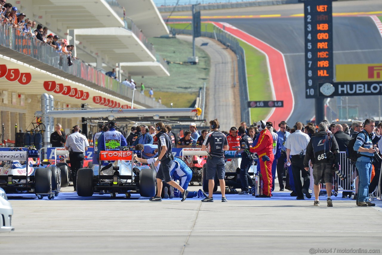 GP USA, 17.11.2012 - Qualifiche, parc ferme