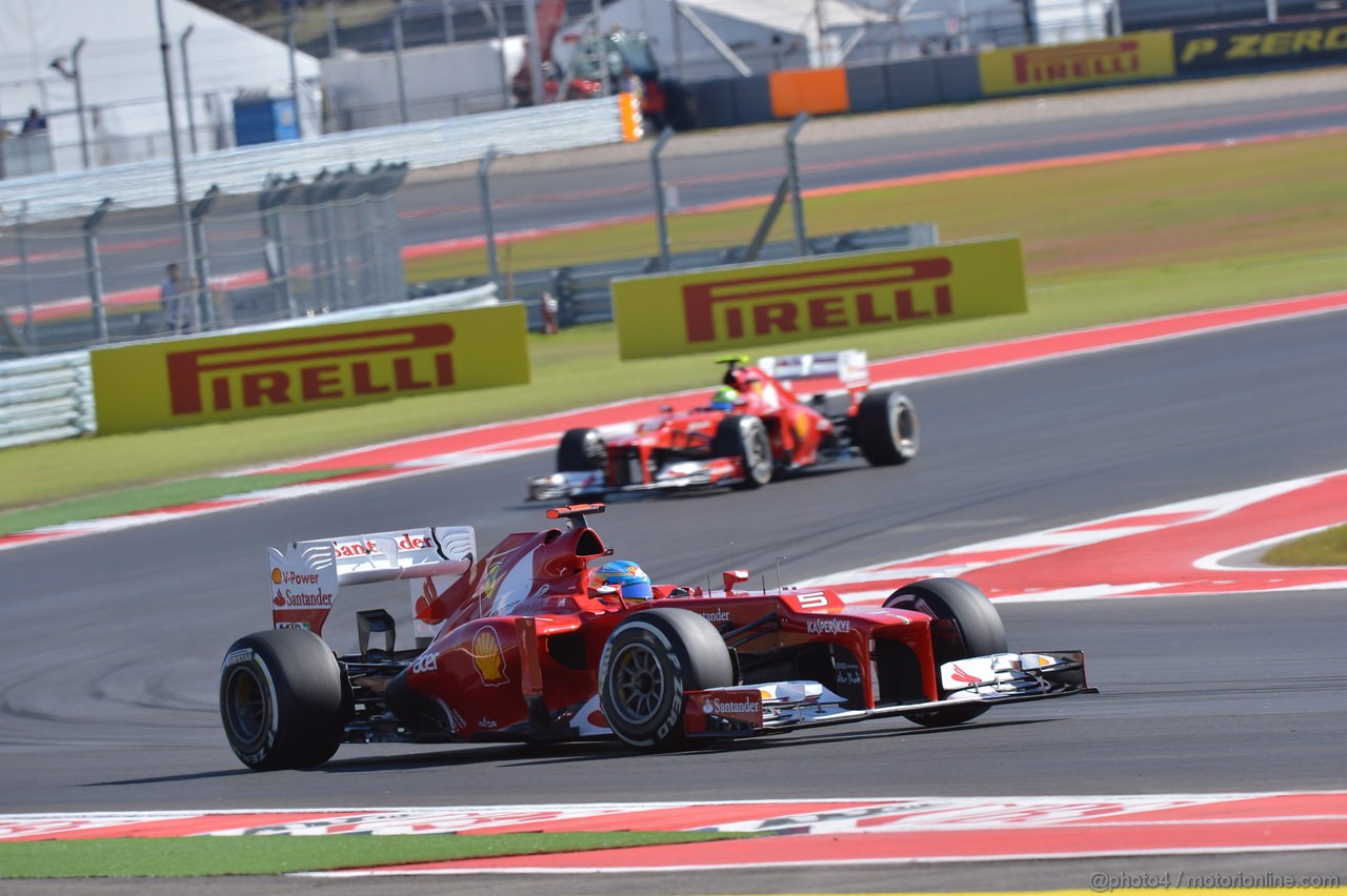 GP USA, 17.11.2012 - Qualifiche, Fernando Alonso (ESP) Ferrari F2012