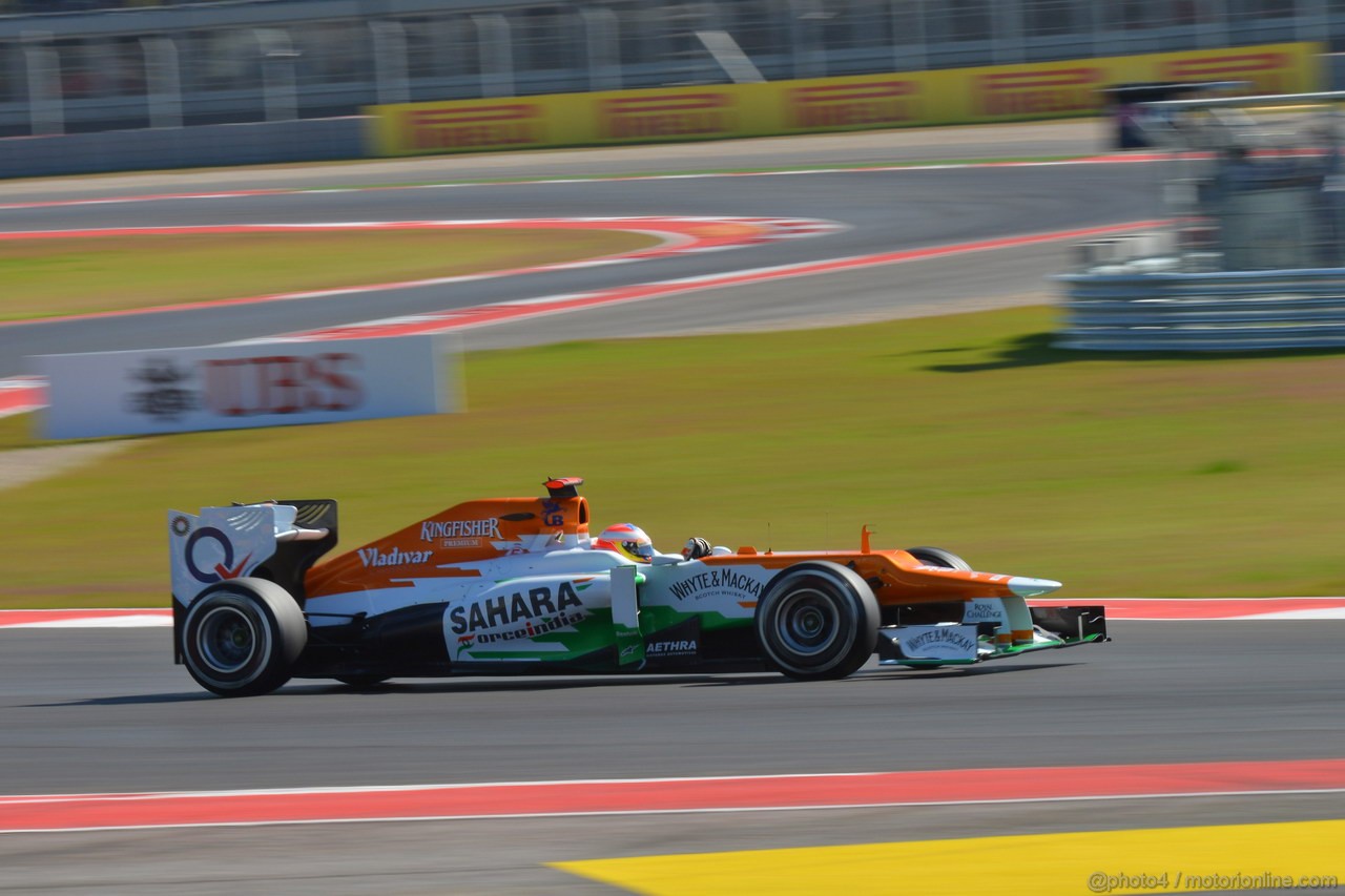 GP USA, 17.11.2012 - Qualifiche, Paul di Resta (GBR) Sahara Force India F1 Team VJM05