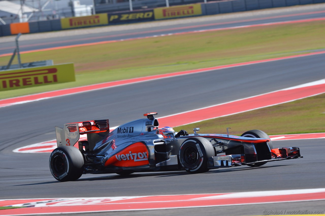 GP USA, 17.11.2012 - Qualifiche, Jenson Button (GBR) McLaren Mercedes MP4-27