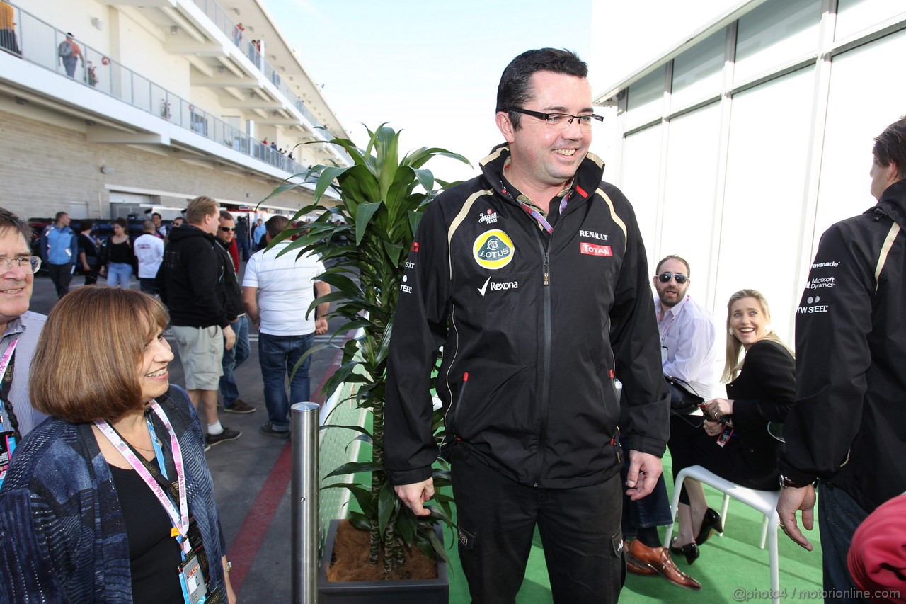 GP USA, 17.11.2012 - Eric Boullier (FRA), Team Manager, Renault F1 Team