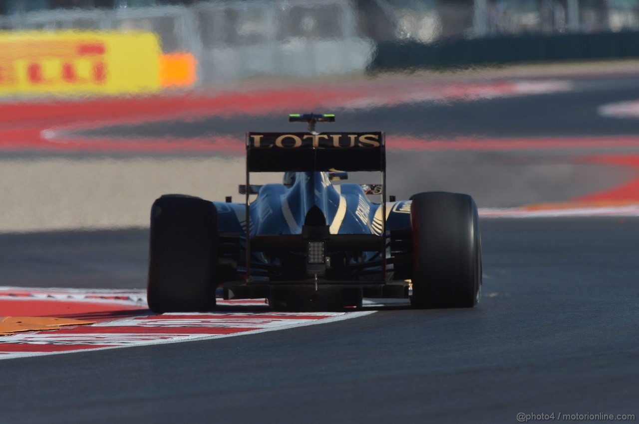 GP USA, 16.11.2012 - Free practice 1, Romain Grosjean (FRA) Lotus F1 Team E20