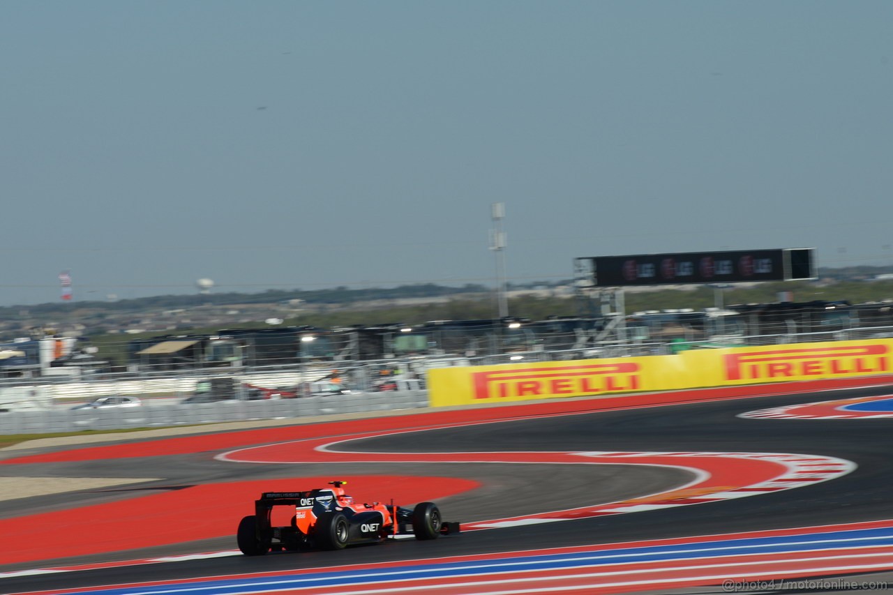 GP USA, 16.11.2012 - Free practice 1, Charles Pic (FRA) Marussia F1 Team MR01