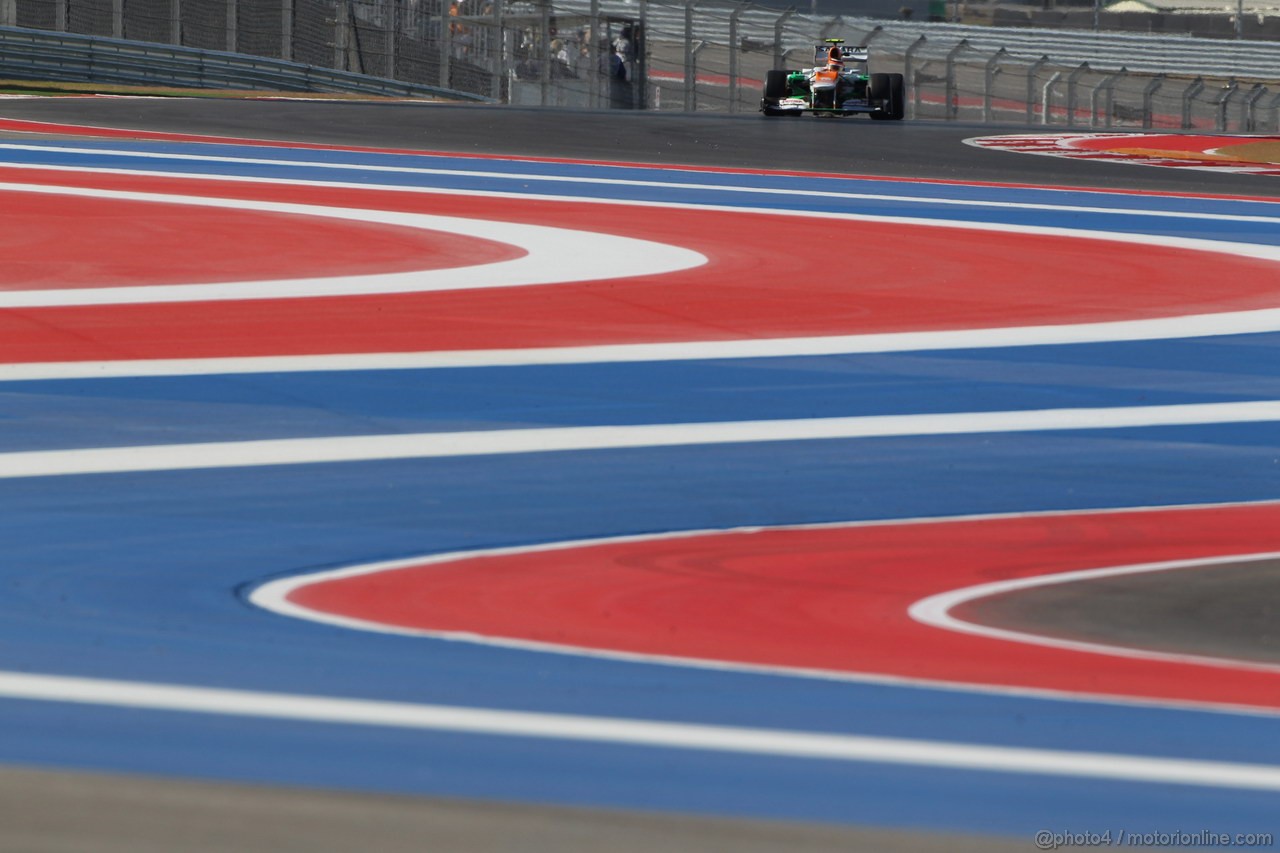 GP USA, 16.11.2012 - Free practice 1, Paul di Resta (GBR) Sahara Force India F1 Team VJM05