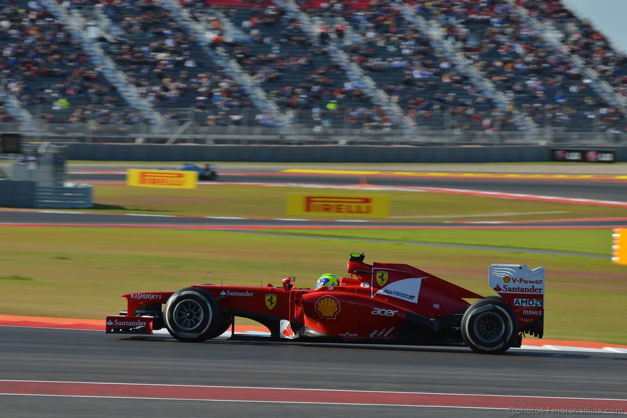 GP USA, 16.11.2012 - Free practice 2, Felipe Massa (BRA) Ferrari F2012