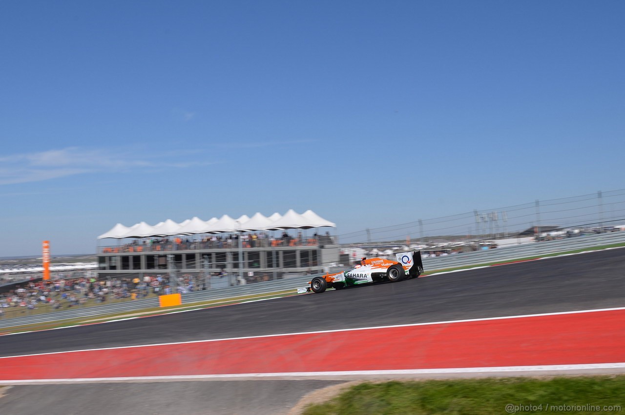 GP USA, 16.11.2012 - Free practice 2, Paul di Resta (GBR) Sahara Force India F1 Team VJM05