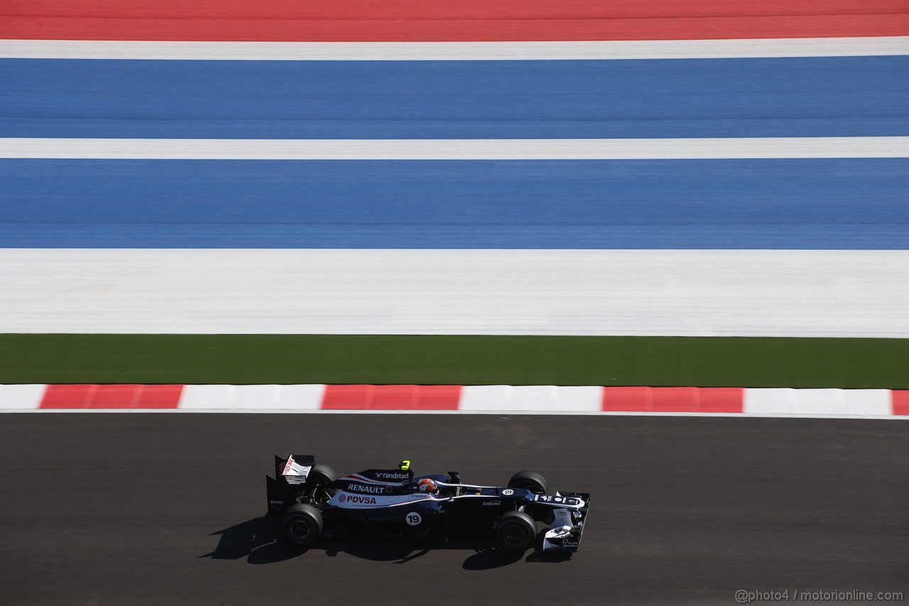 GP USA, 16.11.2012 - Free practice 2, Bruno Senna (BRA) Williams F1 Team FW34