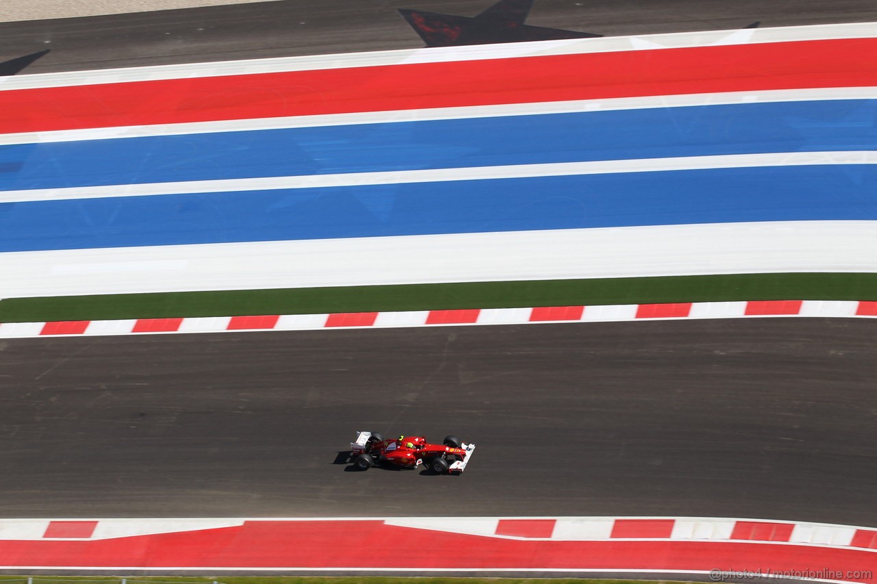 GP USA, 16.11.2012 - Free practice 2, Felipe Massa (BRA) Ferrari F2012