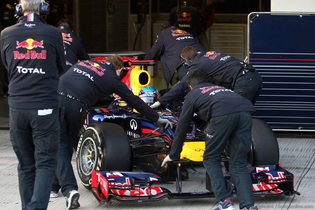 Jerez Test Febbraio 2012, 09.02.2012 Jerez, Spain,
Sebastian Vettel (GER), Red Bull Racing   - Formula 1 Testing, day 1 - Formula 1 World Championship 