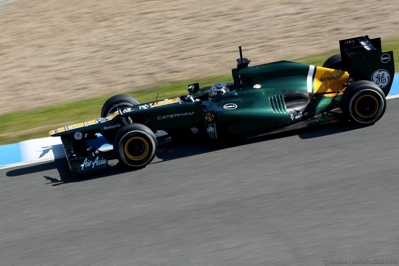 Jerez Test Febbraio 2012, 09.02.2012 Jerez, Spain,
Giedo van der Garde (NEL), Caterham F1 Team   - Formula 1 Testing, day 1 - Formula 1 World Championship 