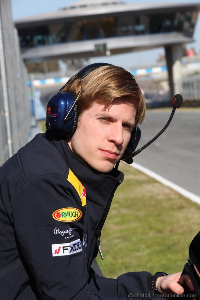 Jerez Test Febbraio 2012, 09.02.2012 Jerez, Spain,
Heikki Huovinen (FIN) the new physio for Sebastian Vettel (GER), Red Bull Racing   - Formula 1 Testing, day 1 - Formula 1 World Championship 