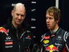 Jerez Test Febbraio 2012, JEREZ DE LA FRONTERA, SPAIN - FEBRUARY 09:  Sebastian Vettel (R) of Germany e Red Bull Racing talks with Red Bull Racing Chief Technical Officer Adrian Newey (L) prepares to drive the new Red Bull Racing RB8 during day three of Formula One winter testing at the Circuito de Jerez on February 9, 2012 in Jerez de la Frontera, Spain.  (Photo by Mark Thompson/Getty Images)