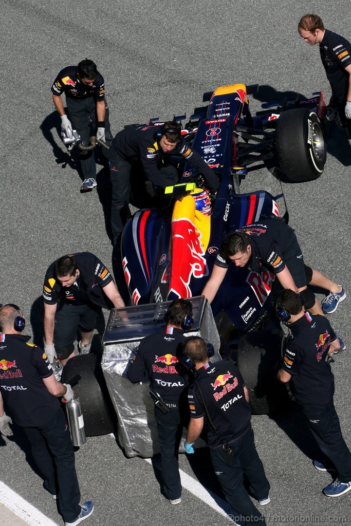 Jerez Test Febbraio 2012, 07.02.2012 Jerez, Spain,
Mark Webber (AUS), Red Bull Racing   - Formula 1 Testing, day 1 - Formula 1 World Championship 