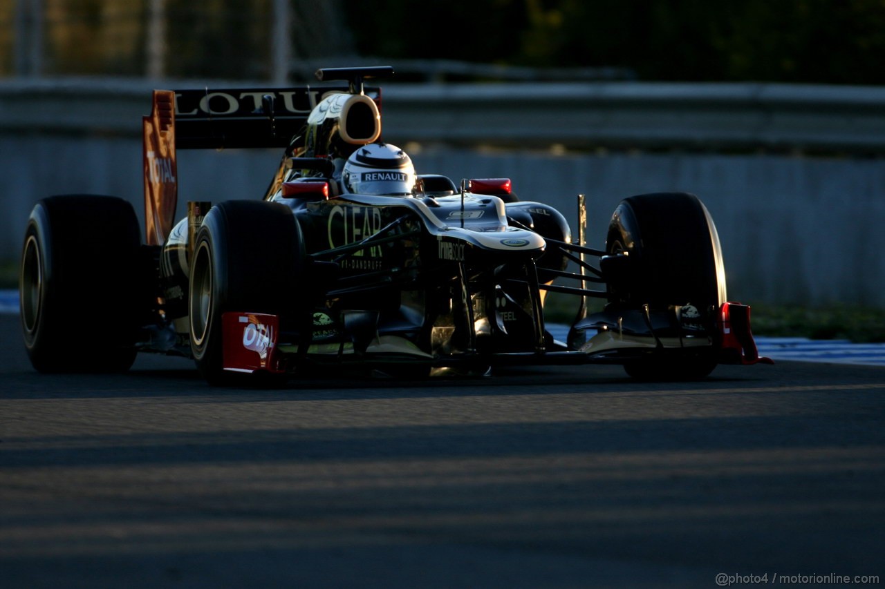 Jerez Test Febbraio 2012, 08.02.2012 Jerez, Spain,
Kimi Raikkonen (FIN), Team Lotus Renault GP   - Formula 1 Testing, day 1 - Formula 1 World Championship 