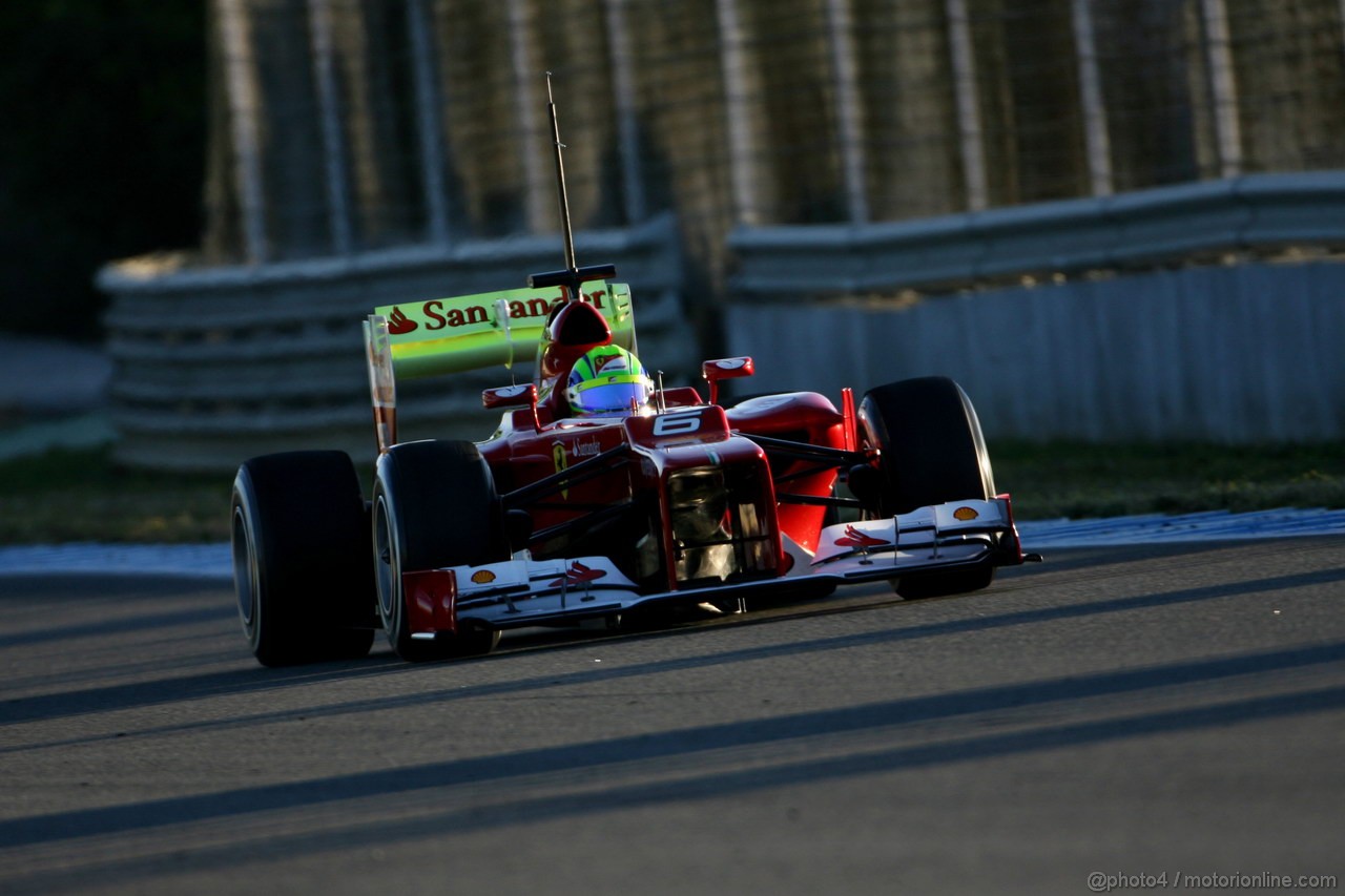 Jerez Test Febbraio 2012, 08.02.2012 Jerez, Spain,
Felipe Massa (BRA), Ferrari   - Formula 1 Testing, day 1 - Formula 1 World Championship