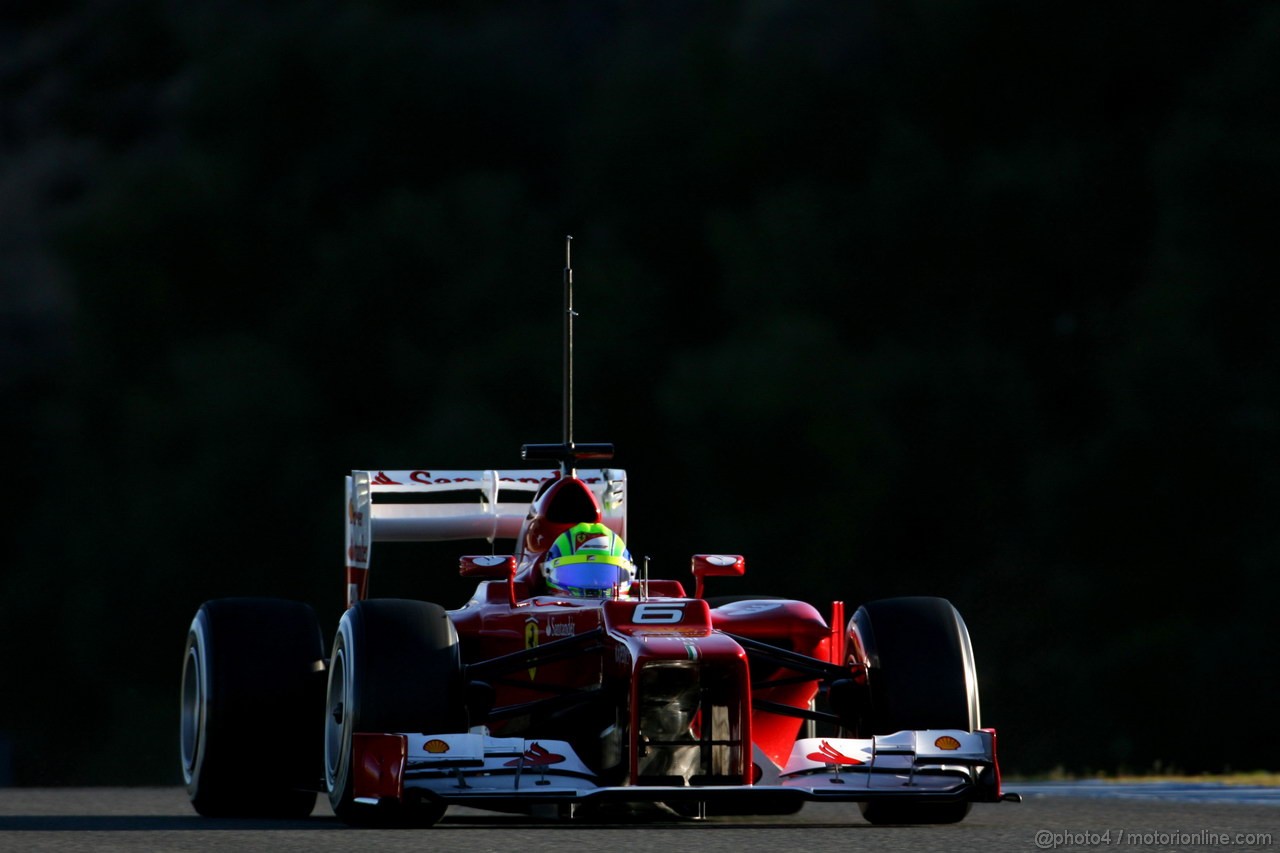 Jerez Test Febbraio 2012, 08.02.2012 Jerez, Spain,
Felipe Massa (BRA), Ferrari   - Formula 1 Testing, day 1 - Formula 1 World Championship 