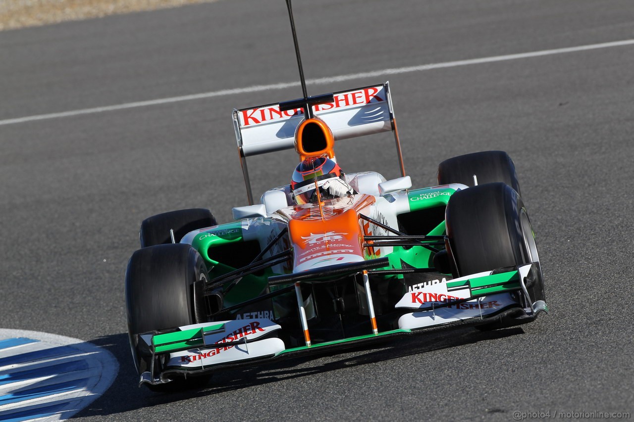 Jerez Test Febbraio 2012, 08.02.2012 Jerez, Spain,
Jules Bianchi (FRA), Sahara Force India Formula One Team, test driver - Formula 1 Testing, day 1 - Formula 1 World Championship 