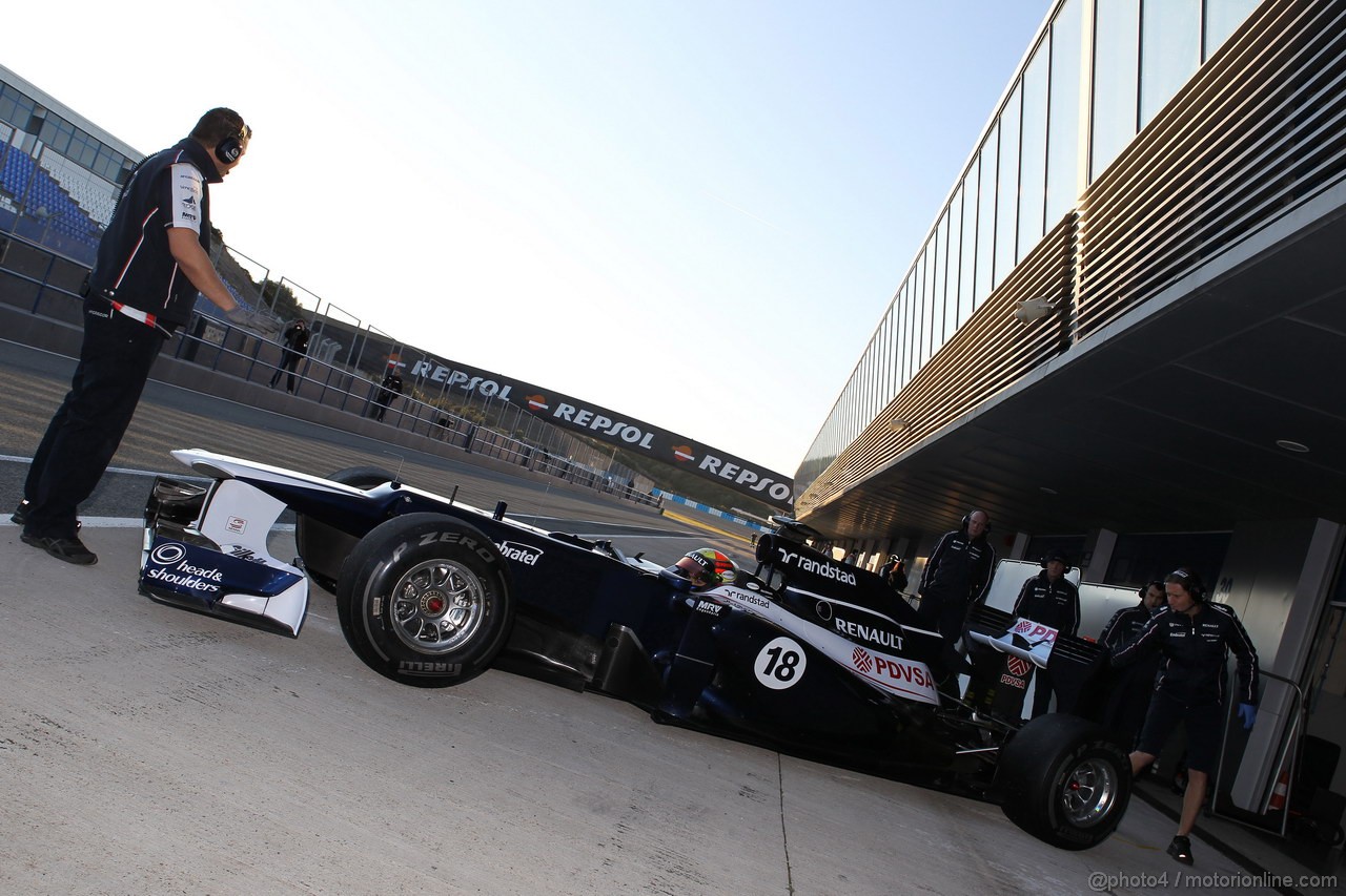 Jerez Test Febbraio 2012, 08.02.2012 Jerez, Spain,
Pastor Maldonado (VEN), Williams F1 Team  - Formula 1 Testing, day 1 - Formula 1 World Championship 